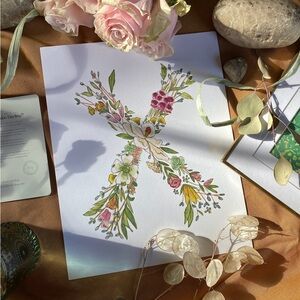 Hattie Darling - 8x10” Monogram Art Print - X